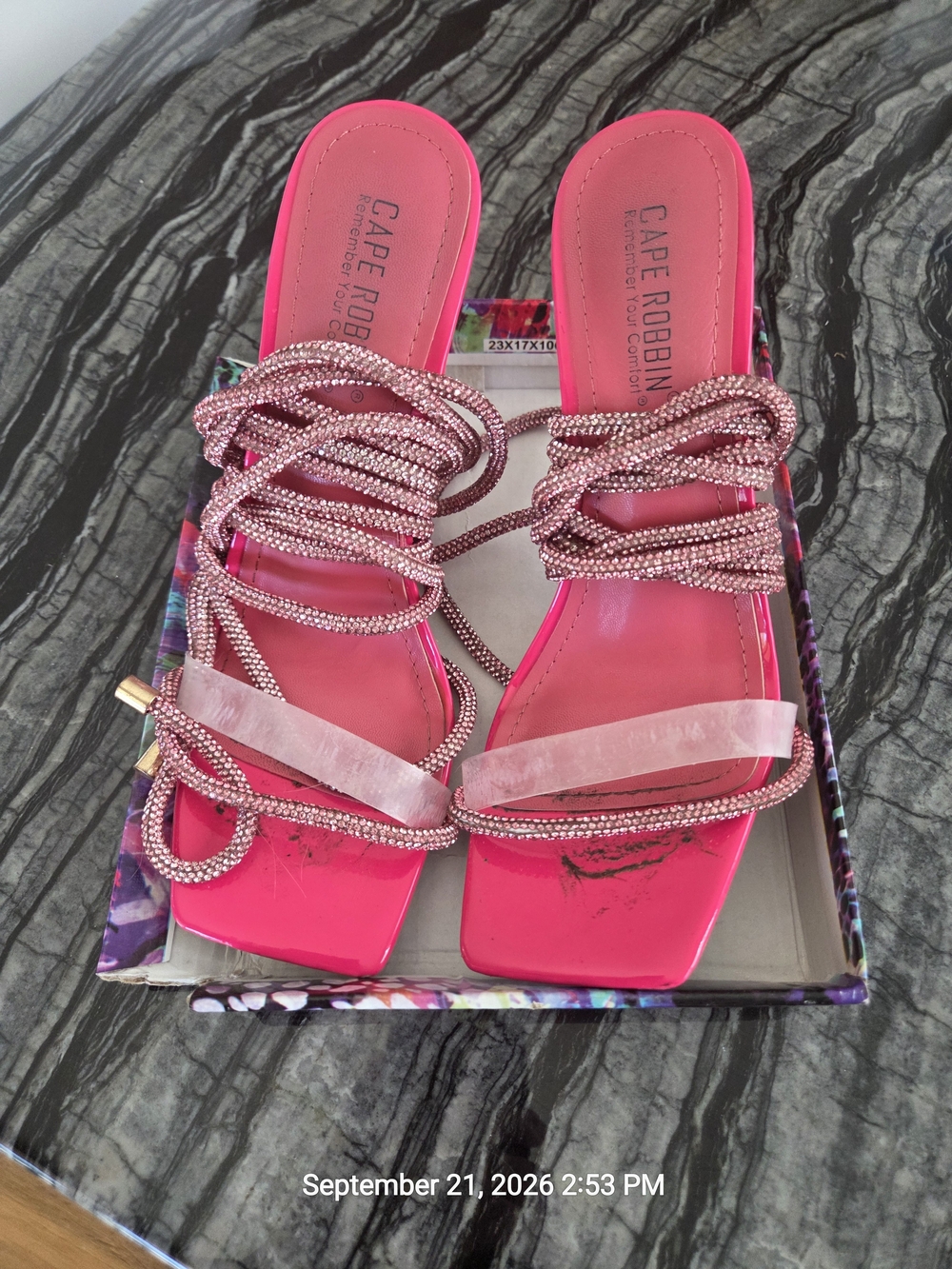 Cape Robbin Pink Strappy Slide Sandals